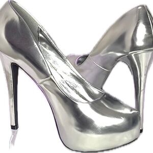 Silver 6” Stiletto Heels